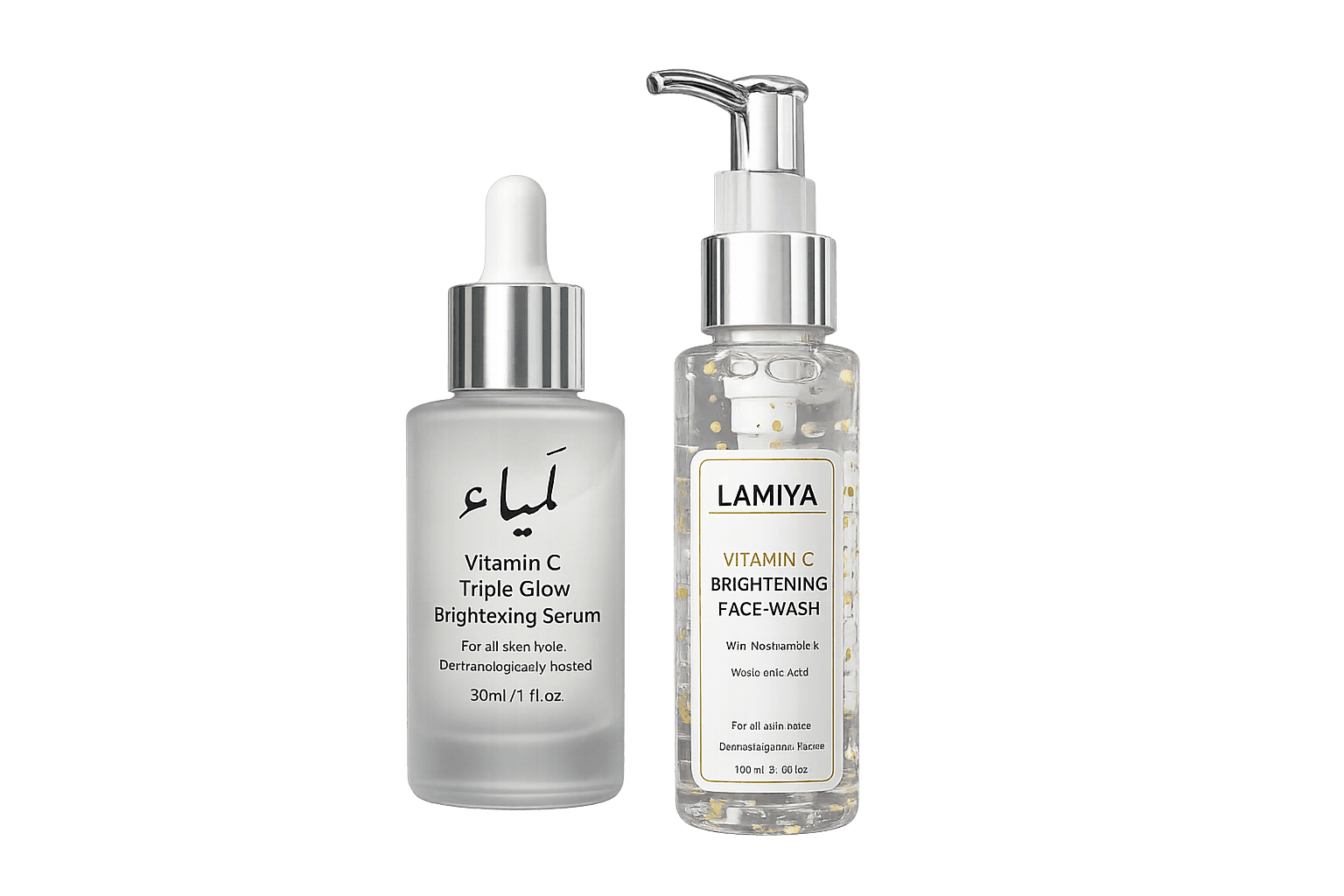 Lamiya Brightening Duo — Vitamin C Facewash + Triple Glow Serum | Dark Spot & Glow Kit (100ml + 30ml) — view 1
