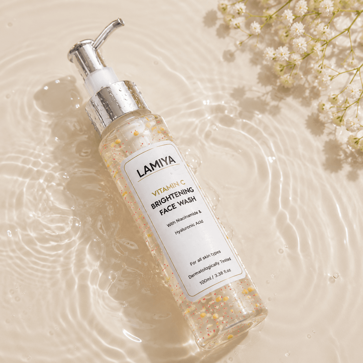 Lamiya Vitamin C Brightening Face Wash with Niacinamide & Hyaluronic Acid - 100ml — gallery 5
